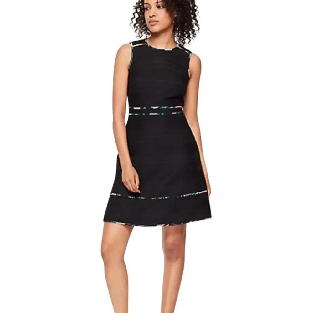 Kate Spade Black Dress with Multicolor Accents